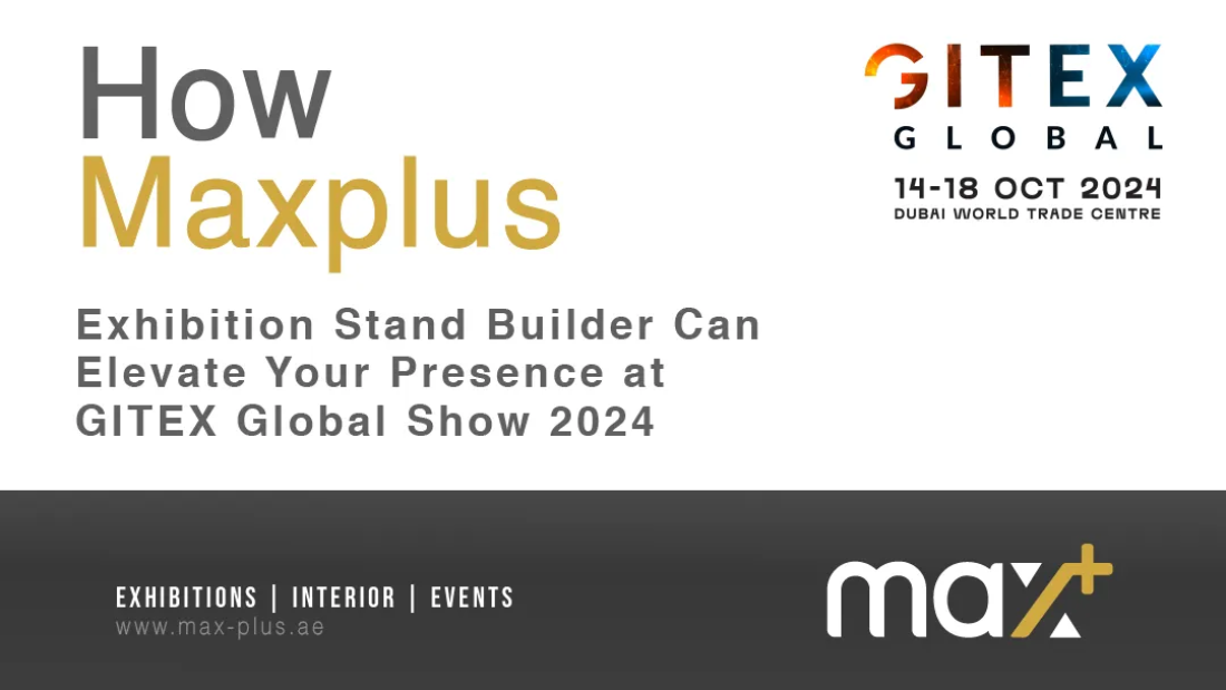 Custom exhibition stand at GITEX Global Show 2024, showcasing how an exhibition stand builder can elevate your brand presence.